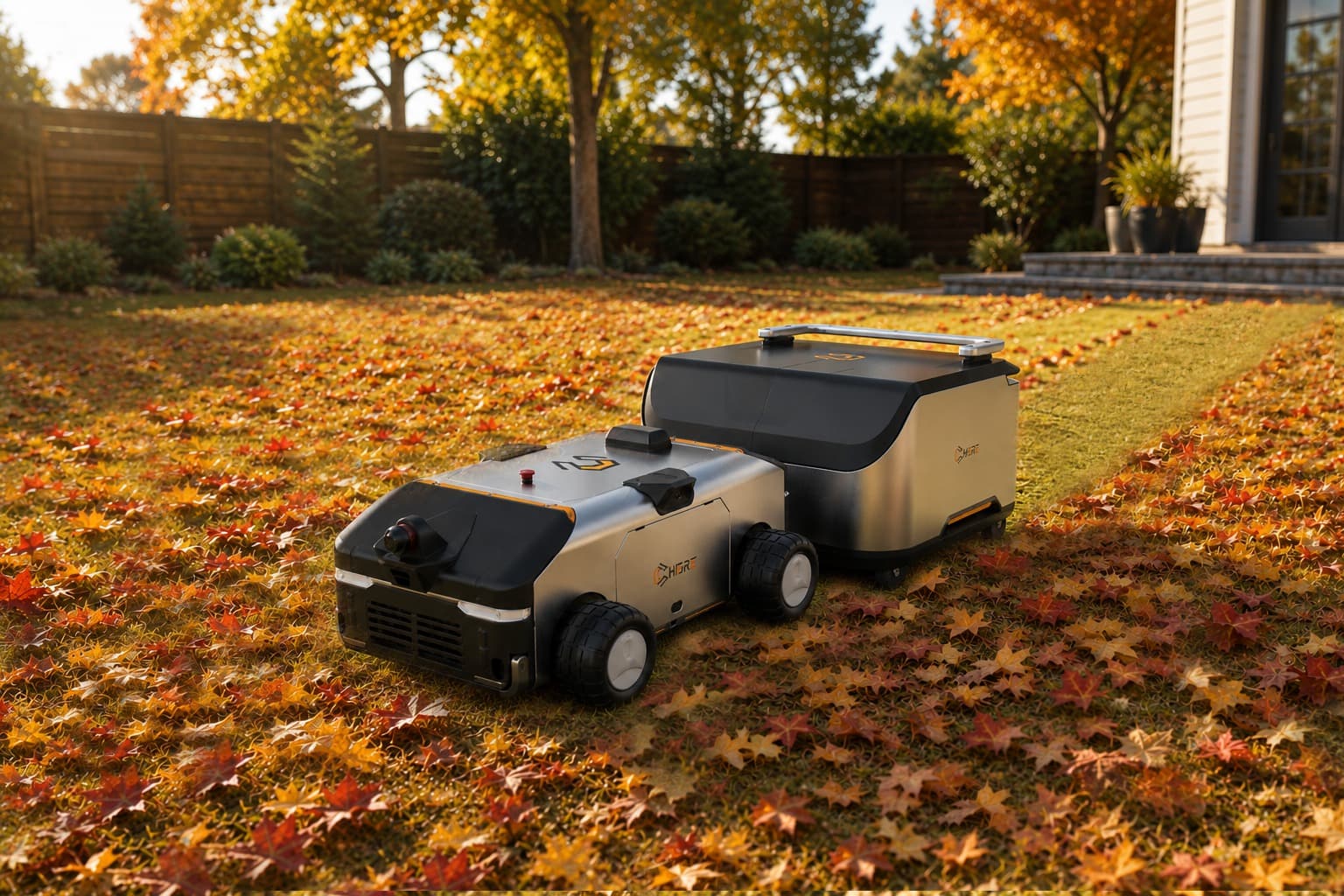 Chore Collector autonomous leaf collector for parks and commercial properties